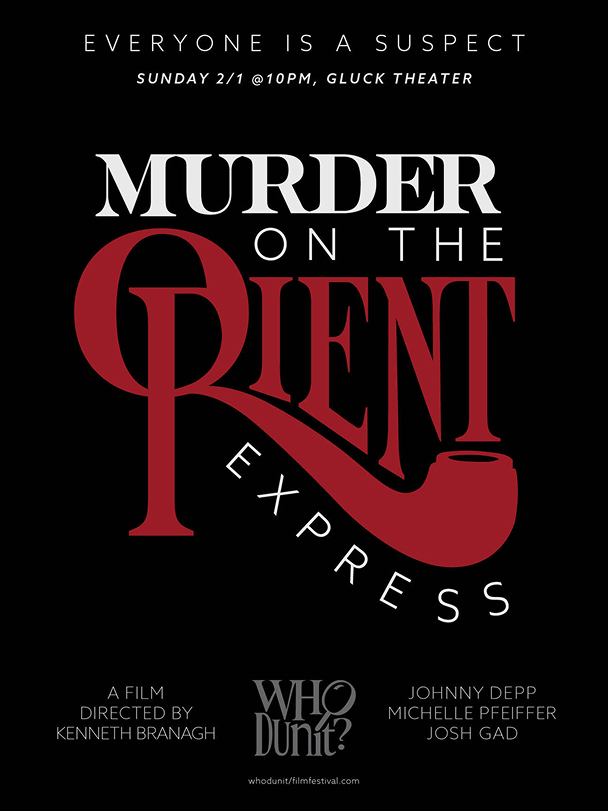 film festival poster design for Murder on the Orient Express