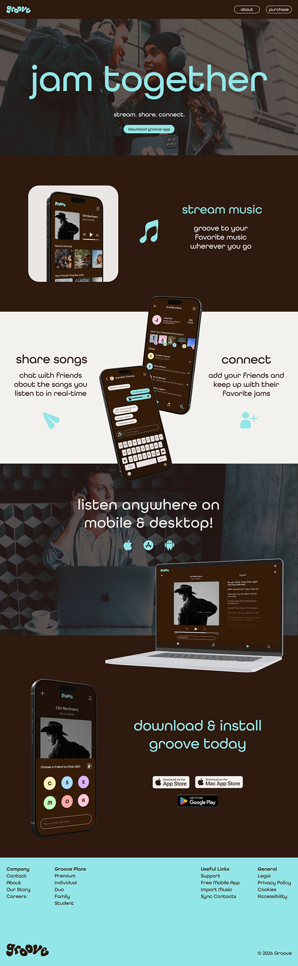 Groove design home page