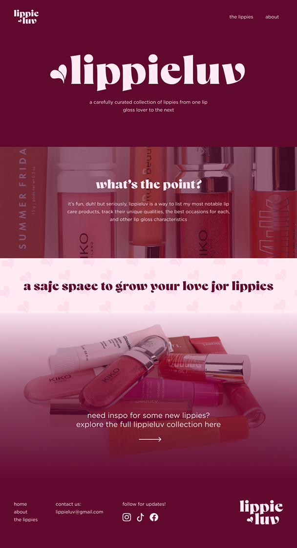Lippieluv design home page